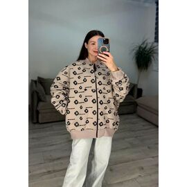 Фотография Кофта спортивная женская тёплая 634 beige р.one size "VLADISLAVA" недорого оптом от прямого поставщика