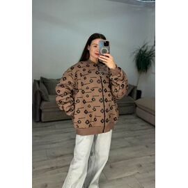 Фотография Кофта спортивная женская тёплая 634 brown р.one size "VLADISLAVA" недорого оптом от прямого поставщика