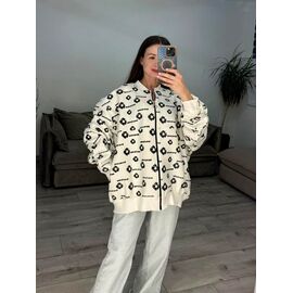 Фотография Кофта спортивная женская тёплая 634 white р.one size "VLADISLAVA" недорого оптом от прямого поставщика