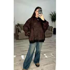 Фотография Кофта спортивная женская тёплая 634-1 brown р.one size "VLADISLAVA" недорого оптом от прямого поставщика