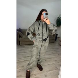 Фотография Костюм спортивный женский 638 d.grey р.42-48 "VLADISLAVA" недорого оптом от прямого поставщика