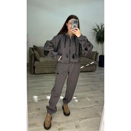 Фотография Костюм спортивный женский 638-1 grey р.one size "VLADISLAVA" недорого оптом от прямого поставщика