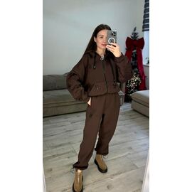 Фотография Костюм спортивный женский 641 brown р.42-48 "VLADISLAVA" недорого оптом от прямого поставщика