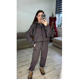 Фотография Костюм спортивный женский 641 d.grey р.42-48 "VLADISLAVA" недорого оптом от прямого поставщика