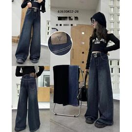 Фотография Джинсы детские на девочку 63630 navy р.6-10 "Фунтик" недорого оптом от прямого поставщика