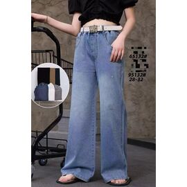 Фотография Джинсы детские на девочку 65132 navy р.10-14 "Фунтик" недорого оптом от прямого поставщика