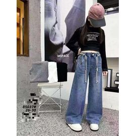 Фотография Джинсы детские на девочку 85037 black р.8-12 "Фунтик" недорого оптом от прямого поставщика