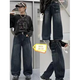 Фотография Джинсы детские на мальчика 8826 navy р.10-14 "Фунтик" недорого оптом от прямого поставщика