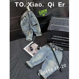 Фотография Джинсы детские на мальчика F6015 l.blue р.1-5 "Фунтик" недорого оптом от прямого поставщика