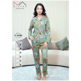 Фотография Пижама женская 10186 green р.46-56 "Samo" недорого оптом от прямого поставщика