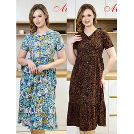 Халат жіночий SO199 brown р.44-54 "Samo" недорого оптом від прямого постачальника