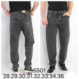 Джинси чоловічі 5501 grey р.28-36 "LILY" недорого оптом від прямого постачальника