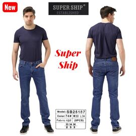 Фотография Джинсы мужские 25187-74 blue р.33-36 "Vitions" недорого оптом от прямого поставщика