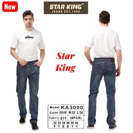 Фотография Джинсы мужские 3000-06 blue р.32-40 "Vitions" недорого оптом от прямого поставщика