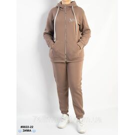 Фотография Спортивний костюм жіночий на блискавці тринитка на флісі напівбатал 48,50,52 "NOWEMBER"