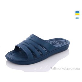 Шльопанці чоловічі пляжні Літо Паяс М крабік синій (8 пар р.40-45) "Progress" недорого оптом від прямого постачальника