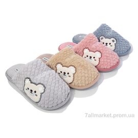 Фотография Тапки женские для дома Весна/осень MD9659 mix (24 пар р.36-41) "YZY" недорого оптом от прямого поставщика