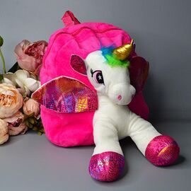 Портфель дитячий на дівчинку 23-101 fuchsia р.21*6*26 "Luna-bag" недорого оптом від прямого постачальника