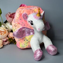 Портфель дитячий на дівчинку 23-103 pink р.26*30*8 "Luna-bag" недорого оптом від прямого постачальника