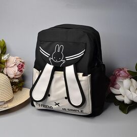 Портфель дитячий на дівчинку 24-179 black р.23*30*11 "Luna-bag" недорого оптом від прямого постачальника