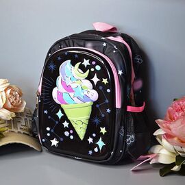 Портфель дитячий на дівчинку 24-85 black р.21*29*10 "Luna-bag" недорого оптом від прямого постачальника
