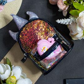 Портфель дитячий на дівчинку 8629 black р.20*19*10 "Luna-bag" недорого оптом від прямого постачальника