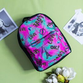 Портфель дитячий на дівчинку 8826 black-pink р.27*23*11 "Luna-bag" недорого оптом від прямого постачальника