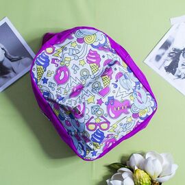 Портфель дитячий на дівчинку 8826 purple-white р.27*23*11 "Luna-bag" недорого оптом від прямого постачальника