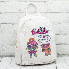 Портфель дитячий на дівчинку A8276 white-pink р.25*20*12 "Luna-bag" недорого оптом від прямого постачальника