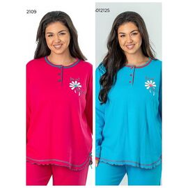 Фотография Костюм женский 012125 l.blue р.S-XL "Vehuiah" недорого оптом от прямого поставщика