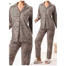 Фотография Пижама тёплая женская 0173 beige р.S-2XL "Vehuiah" недорого оптом от прямого поставщика