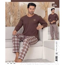 Піжама чоловіча 2222 brown р.XL-3XL "Vehuiah" недорого оптом від прямого постачальника