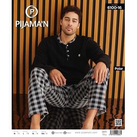 Піжама чоловіча 6100-16 black р.M-2XL "Vehuiah" недорого оптом від прямого постачальника