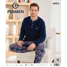 Піжама чоловіча 6100-6 navy р.M-2XL "Vehuiah" недорого оптом від прямого постачальника