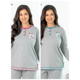 Фотография Пижама женская VH88 grey-pink р.S-XL "Vehuiah" недорого оптом от прямого поставщика