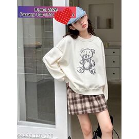 Фотография Свитер детский на девочку 9108 milk р.130-170 "Meloria" недорого оптом от прямого поставщика