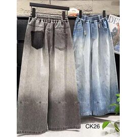 Фотография Джинсы детские на девочку CK26 grey р.120-170 "Meloria" недорого оптом от прямого поставщика