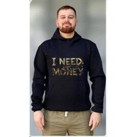 Фотография Худи мужской 403 black р.46-52 "Mary Brand" недорого оптом от прямого поставщика