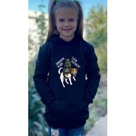 Фотография Худи детский на девочку 409 black р.134-152 "Mary Brand" недорого оптом от прямого поставщика
