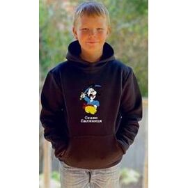 Фотография Худи детский на мальчика 410 black р.134-152 "Mary Brand" недорого оптом от прямого поставщика