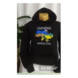 Фотография Худи детский на мальчика 418 black р.134-152 "Mary Brand" недорого оптом от прямого поставщика