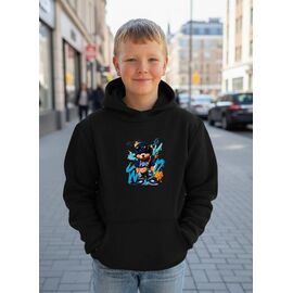 Фотография Худи детский на мальчика 448 black р.134-152 "Mary Brand" недорого оптом от прямого поставщика