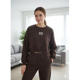 Фотография Свитер женский 0051-1 brown р.44-46 "Newe" недорого оптом от прямого поставщика