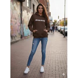 Фотография Худи женское 104-4 brown р.48-50 "Newe" недорого оптом от прямого поставщика