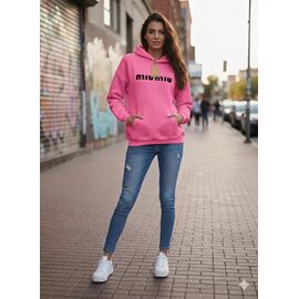 Фотография Худи женское 104-4 pink р.48-50 "Newe" недорого оптом от прямого поставщика