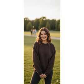 Фотография Свитер женский 44 brown р.48-50 "Newe" недорого оптом от прямого поставщика