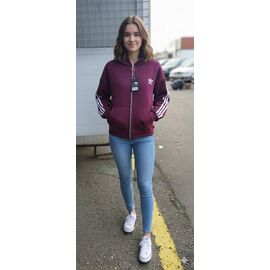 Фотография Кофта спортивная женская тёплая NW817 wine р.50-52 "Newe" недорого оптом от прямого поставщика