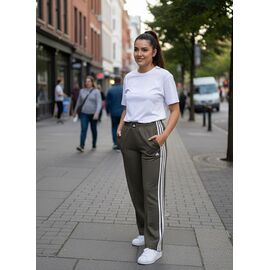 Фотография Штаны спортивные женские NW828 khaki р.M-XL "Newe" недорого оптом от прямого поставщика