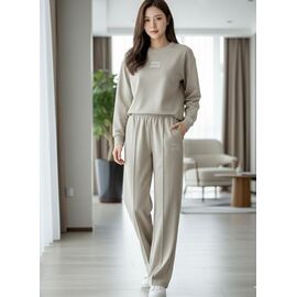 Фотография Костюм спортивный женский тёплый NW839 beige р.M-XL "Newe" недорого оптом от прямого поставщика