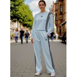 Фотография Костюм спортивный женский тёплый NW843 l.blue р.M-XL "Newe" недорого оптом от прямого поставщика